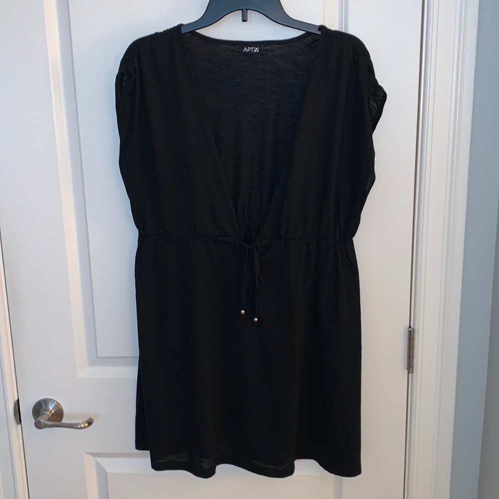 Women's Apt. 9 Black Swim Cover-Up Dress - Large